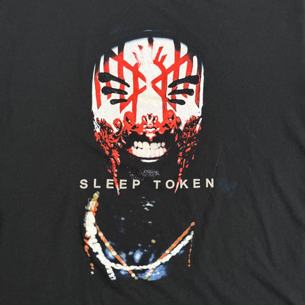 Sleep Token Vessel Graphic Band T-Shirt Mens XL Black Cotton Aford Mask Tee